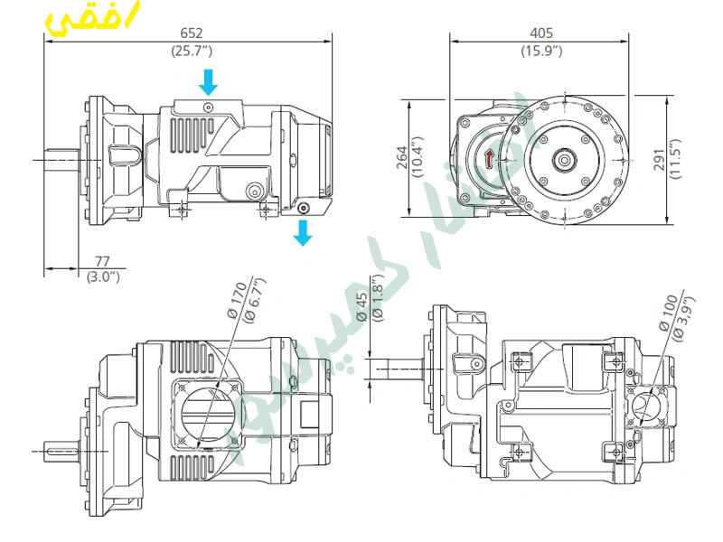 ابعاد واحد هواساز evo15 (ایرند evo15)